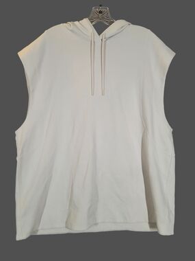 Athleta Men's Sleeveless Hooded Tank White Size XL